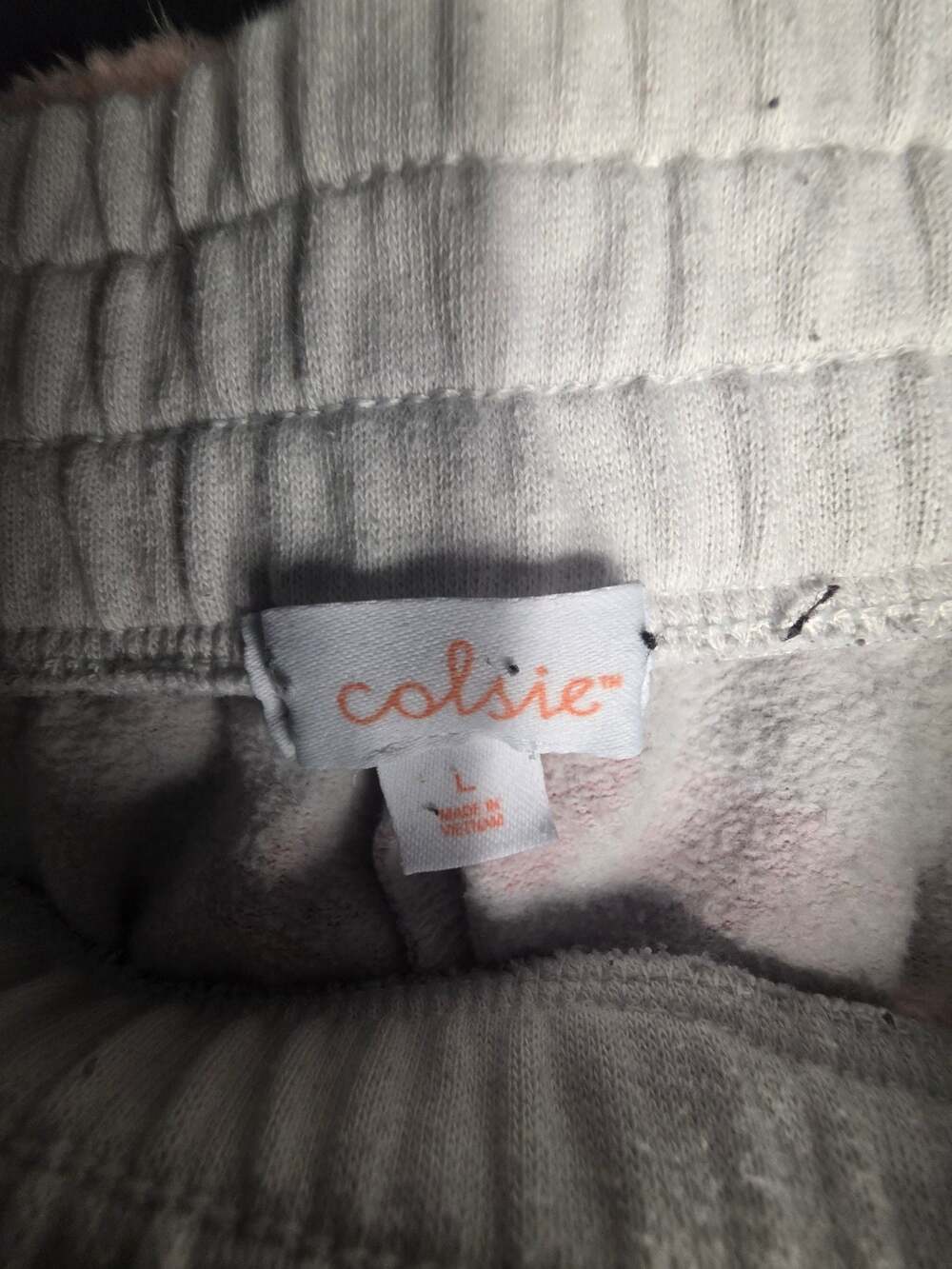 Colsie Womens Plaid Print Lounge Jogger Sweatpants Pink White Size Large - Picture 2 of 5
